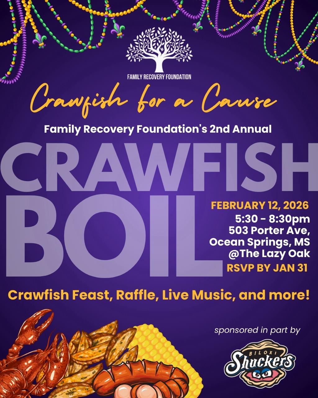 Crawfish for a Cause - Family Recovery Foundation Event